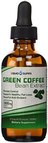 Green Coffee Bean Extract - Fast Absorbing Liquid - 100% Natural Weight Loss Supplement - 60 Servings, 400 Mg