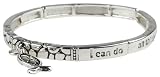I Can Do All Things Stretchable Silver Bracelet