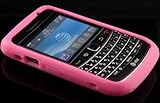 PINK Soft Silicone Skin Cover for Blackberry Bold 9700 (Onyx)
