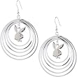 Officially Licensed Playboy Circle Earrings