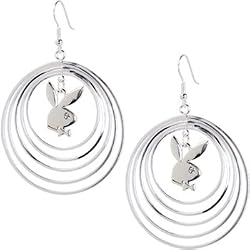 Officially Licensed Playboy Circle Earrings