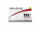 Top-Flite D2+ Distance Golf Balls (15 Pack, White)