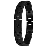 Invicta Men s Elements Collection Polished Black Ion Plated Stainless Steel Bracelet #5964