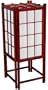 Best Simple Unique Gift Him Her - 18" Japanese Lantern Design Paper & Wood Table Lamp - 4 Colors Choices