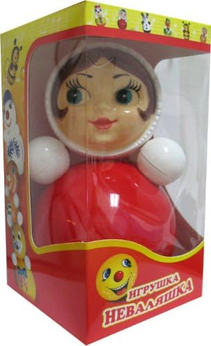Tumbler Toy/tilting-toy, Roly-poly Baby Toy "Nevalyashka" with Sound, Medium 10.5"/27cm (007)