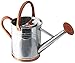 Gardman 8326 Galvanized Steel Watering Can with Copper Accents, 1-Gallon