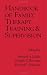 Handbook of Family Therapy Training and Supervision