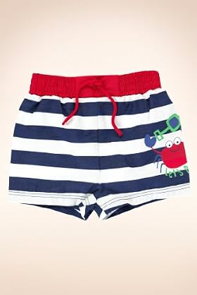 Pure Cotton Stripe Crab Shorts