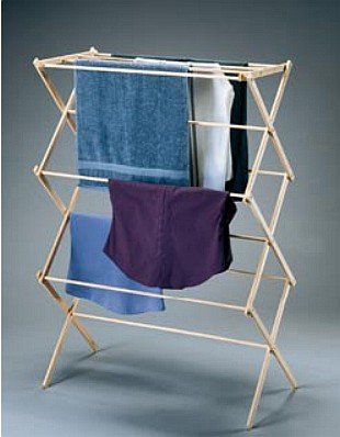 Homz Seymour 52-100-11 NAT 11 Dowel Natural Wood Dryer - Pack Of 6