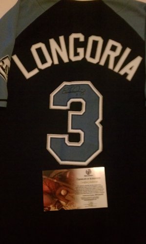 Evan Longoria Signed Tampa Bay Rays Jersey