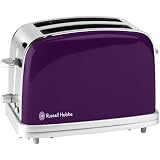 Russell Hobbs - 18012-56 - Toaster - 2 Fentes - 1100 W - Prune Image of Russell Hobbs - 18012-56 - Toaster - 2 Fentes - 1100 W - Prune
