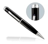 Pen Camera - Hidden Video Spy Pen in Silver-trimmed Black Executive Pen. Captures HQ 640 x 480 Pixel Video at smooth 30 Frames Per Second. Built-in 4GB Flash Drive. Genuine SPHERE brand, 2011 version.