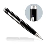 Original Sphere Pen Camera - Hidden Video Spy Pen in Silver-trimmed Black Executive Pen. Captures HQ 640 x 480 Pixel Video at smooth 30 Frames Per Second. Built-in 4GB Flash Drive. Comes in original Sphere gift box.