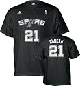 Tim Duncan San Antonio Spurs Adidas Name and Number T-Shirt