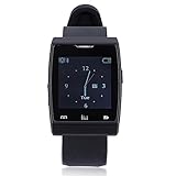Lemfo Bluetooth Smartwatch X5 Pedometer Anti Lost Altimeter Barometer Sync Call for Android Samsung Huawei HTC (Black)