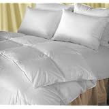 Natural Comfort Classic Heavy Fill Goose Down Queen Alternative Duvet Insert Comforter, White