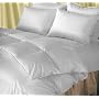 Natural Comfort Classic Heavy Fill Goose Down Queen Alternative Duvet Insert Comforter, White