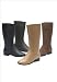 Jessica London Plus Size Tall Leather Boot (BLACK LEATHER,9 1/2 WW)