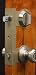 Nickel Low Profile Door Shield Set 2-3/8 Backset