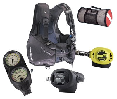 Sherwood Silhouette BCD/Brut Regs Economy Diving Package sourcing is Sherwood