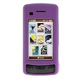 Solid Purple Rubberized Snap On Crystal Hard Case for Verizon LG enV Touch  ....
