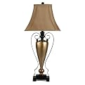 Rocca Table Lamp - Resin and Metal - Brown/ Silver (36")