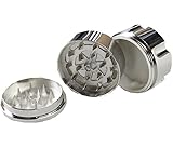 Blackcell 2" Aluminum 3 Piece Tobacco Spice Herb Revolver Bullet Grinder - Fun Novelty Mill Tool (Revolver Bullet)