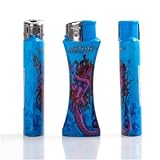 Produkt-Bild: Ed Hardy Feuerzeug CR Serie C Devil Mermaid Blue, blau, H&ouml;he ca 8.5cm