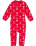 Philadelphia Phillies Toddler Full Zip Raglan Coverall Sleeper