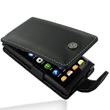 PDair Leather Case for Nokia N9 - Flip Type (Black)