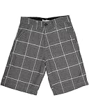 Hurley Boys Prince O' Scots Shorts-Coal