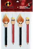 The Incredibles Pencils, 4ct