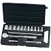 Draper DIY Series 09212 15-Piece 1/2-Inch Drive Metric Socket Set