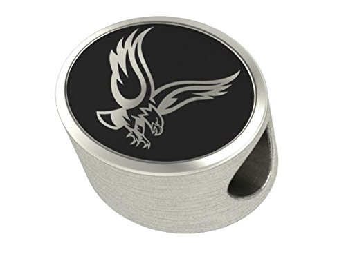 Boston College Eagles Sterling Silver Antiqued Bead Fits Most European Style Bracelets