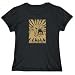 T-Shirt Woman Black  American Bulldog Oriental Sun - Golden Edition # Dog