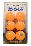 JOOLA SPEZIAL One-Star Orange 40mm Table Tennis Balls, 6-Count