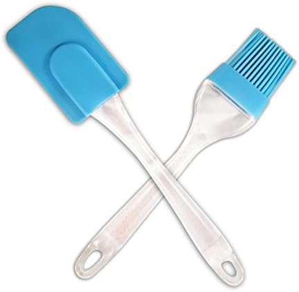 Silicon Spatula and Basting Brush Set (Blue)