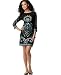 London Times Three-Quarter Sleeve Paisley Matte Jersey Dress