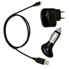 4 in 1 Zubehoer Set fuer / Samsung Galaxy S3 - S III (i9300) / Samsung Galaxy Note (N7000) // 2x USB Datenkabel / 1x USB Netzteil Ladegeraet / 1x KFZ Ladekabel (Trendcell Electronic)