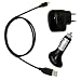 4 in 1 Zubehoer Set fuer / Samsung Galaxy S3 - S III (i9300) / Samsung Galaxy Note (N7000) // 2x USB Datenkabel / 1x USB Netzteil Ladegeraet / 1x KFZ Ladekabel (Trendcell Electronic)