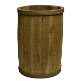 Bradbury 14"x18" Rustic Wooden Barrel w/o Liner