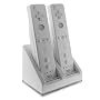 Dual Wii Blue Light Charger and 2 Rechargeable Battery Packs