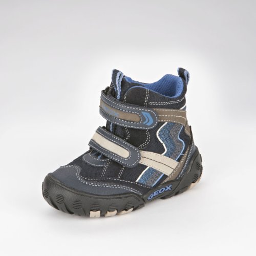 2011/2012 Geox Schuhe Stiefel wasserdicht Blau Beige Klett, Größe:22
