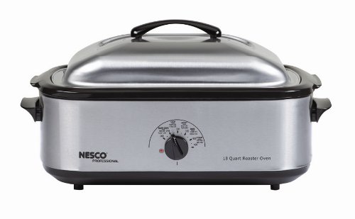 Nesco 4808-25PR 18-Quart Roaster Oven with Porcelain Cookwell StainlessB0002WRS42