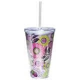 Pink Floral Double Wall Tumbler