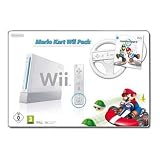 White Wii Console w/Mario Kart