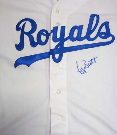 George Brett Autographed/Hand Signed KC Royals White Jersey PSA/DNA #P71596