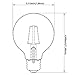 TORCHSTAR LED G25 Light Bulb, Edison Vintage Vanity Globe Filament, Dimmable, 4.5W (40W Eqv.), Medium E26 Base, UL & Energy Star Listed, 3000K Warm White, Pack of 6