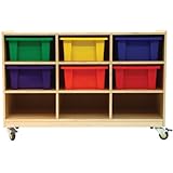 A+ Childsupply 9 Bin Storage With Casters