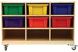 A+ Childsupply 9 Bin Storage With Casters
